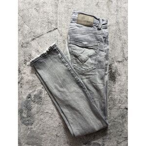 BKE Alec Distressed Straight Leg Men's Jeans Size 26x32 Gray